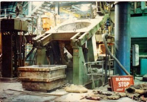 Furnace Product Removal blasting a