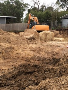 Bunyip Site  excavation 30 tonne excavator