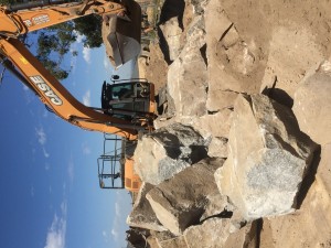 Bunyip blasted rock 30 tonne excavator